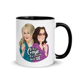 Debut garment mockup | These Gays Love Us (Mug) | Black