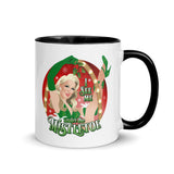 Debut garment mockup | I See Me Under the Mistletoe (Mug) | Black
