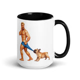 Debut garment mockup | Pardon my Frenchie (Mug) | Black