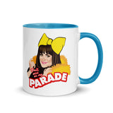 Debut garment mockup | Don't Rain on My Parade (Mug) | Blue