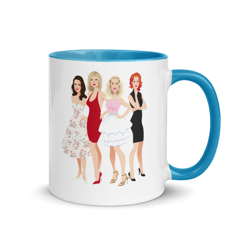 Debut garment mockup | Ladies who Brunch (Mug) | Blue
