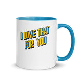 Debut garment mockup | I Love That For You (Mug) | Blue