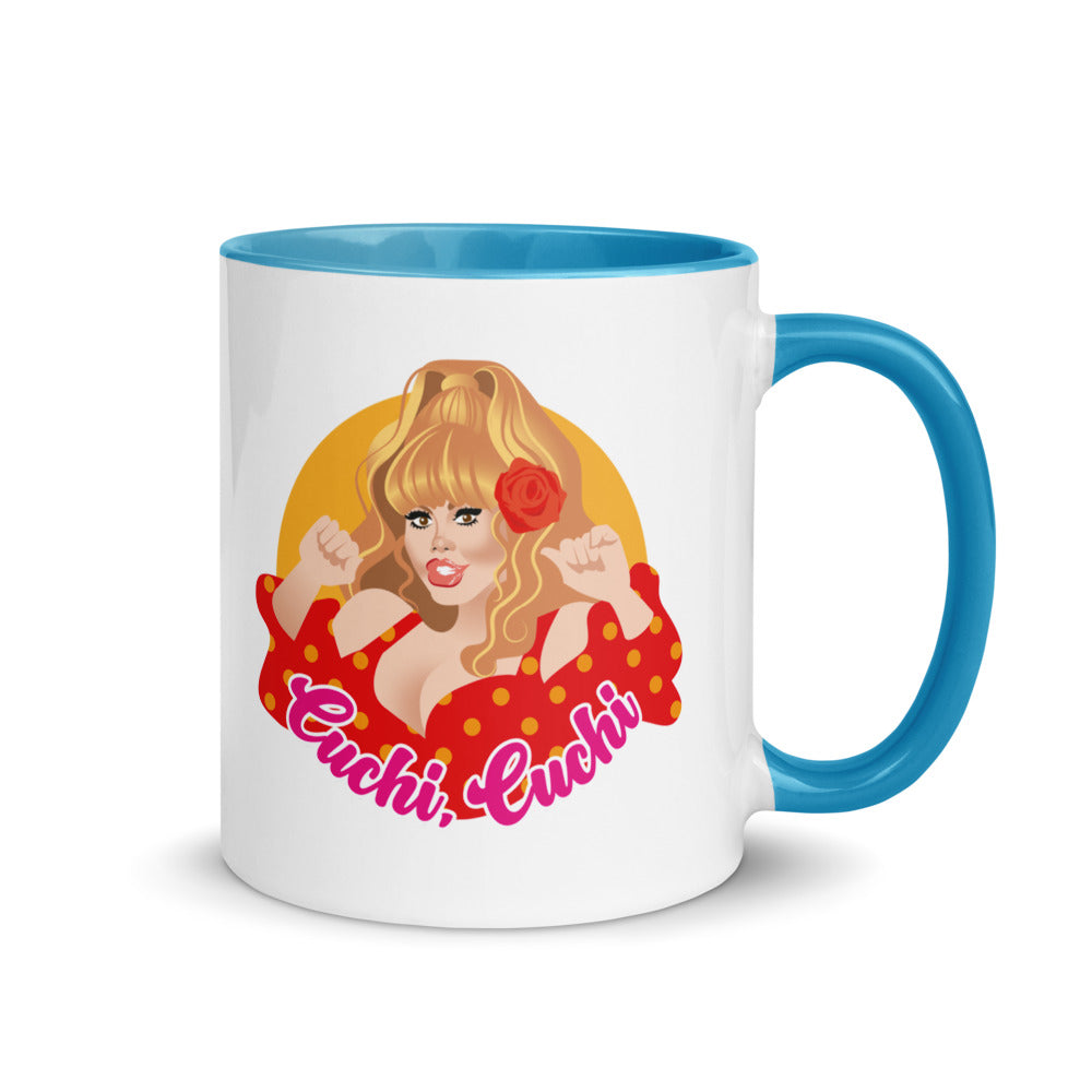 Debut garment mockup | Cuchi Cuchi (Mug) | Blue