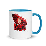 Debut garment mockup | Mushroom (Mug) | Blue