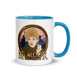 Debut garment mockup | Mordor She Wrote (Mug) | Blue