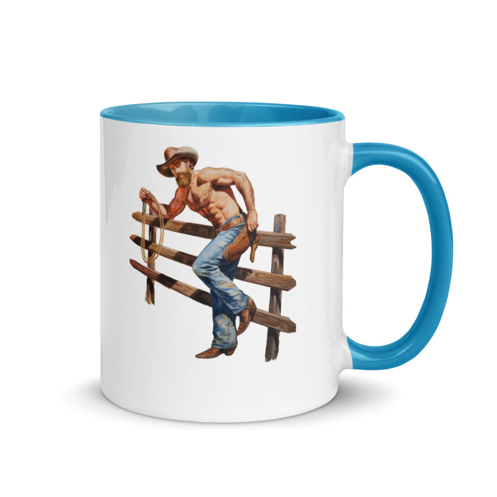 Debut garment mockup | Giddy Up (Mug) | Blue