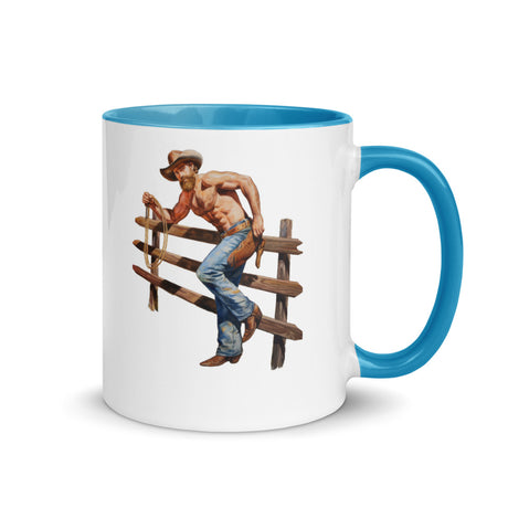 Debut garment mockup | Giddy Up (Mug) | Blue