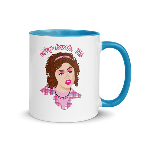 Debut garment mockup | Way Harsh (Mug) | Blue
