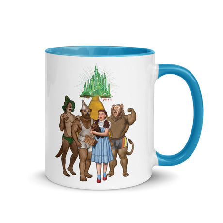 Debut garment mockup | Lions and Otters and Bears, Oh my! (Mug) | Blue