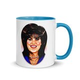 Debut garment mockup | Pearl Necklace (Mug) | Blue