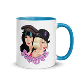 Debut garment mockup | Burlesque (Mug) | Blue