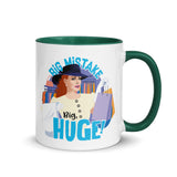 Debut garment mockup | Big Mistake (Mug) | Dark Green