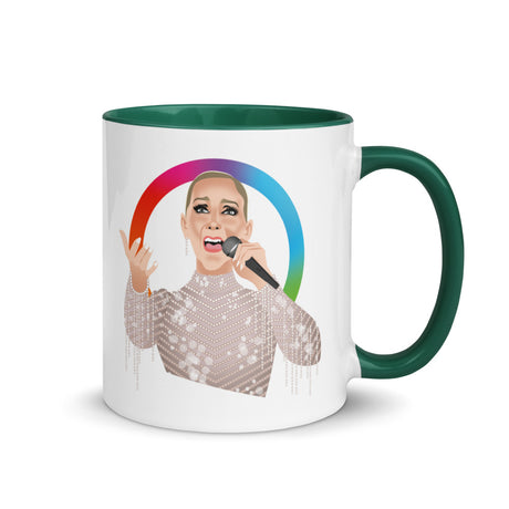 Debut garment mockup | Hymne à l’amour (Mug) | Dark Green