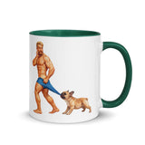 Debut garment mockup | Pardon my Frenchie (Mug) | Dark Green