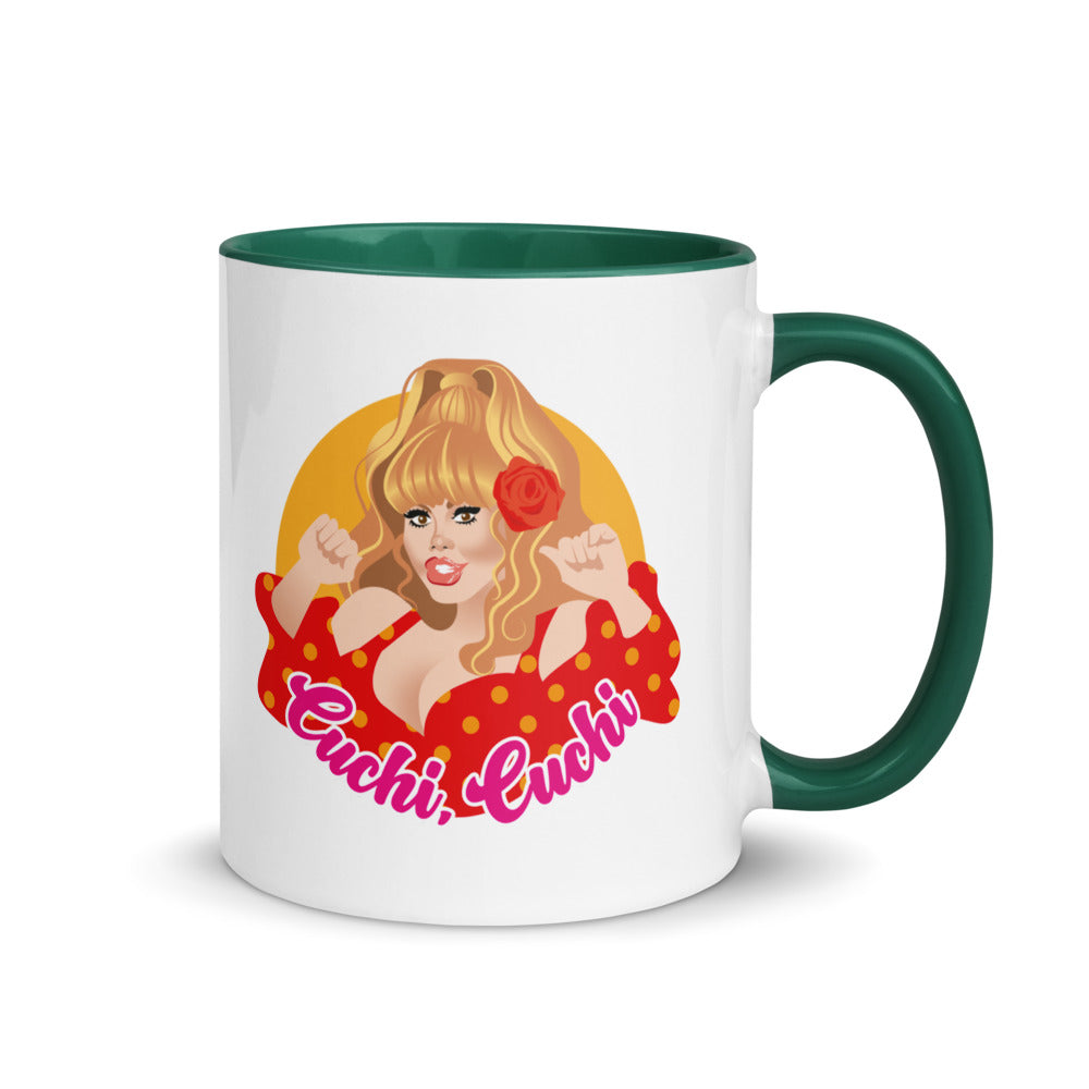 Debut garment mockup | Cuchi Cuchi (Mug) | Dark Green