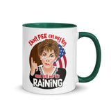 Debut garment mockup | Justice (Mug) | Dark Green