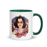 Debut garment mockup | Piper Not the Eggnog! (Mug) | Dark Green