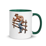 Debut garment mockup | Giddy Up (Mug) | Dark Green