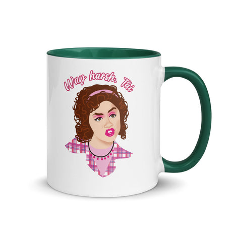 Debut garment mockup | Way Harsh (Mug) | Dark Green
