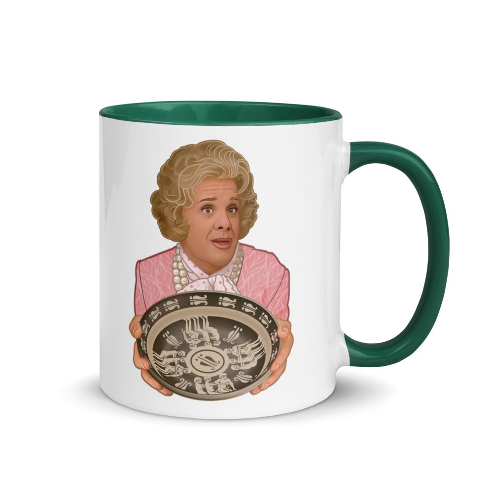 Debut garment mockup | Leapfrog (Mug) | Dark Green