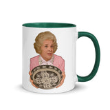 Debut garment mockup | Leapfrog (Mug) | Dark Green