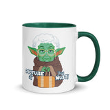 Debut garment mockup | Picture It You Must (Mug) | Dark Green