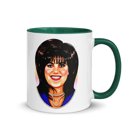 Debut garment mockup | Pearl Necklace (Mug) | Dark Green