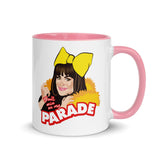Debut garment mockup | Don't Rain on My Parade (Mug) | Pink