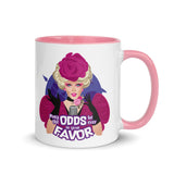 Debut garment mockup | May the Odds (Mug) | Pink