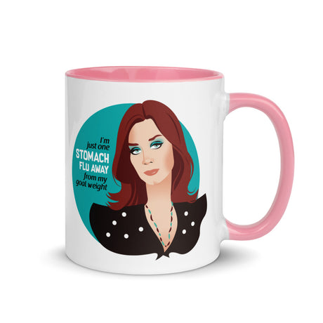 Debut garment mockup | Goal Weight (Mug) | Pink