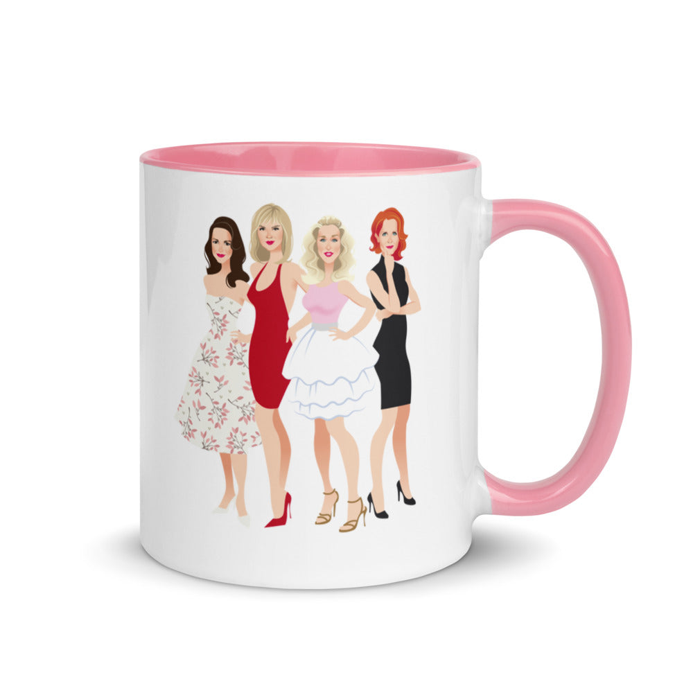 Debut garment mockup | Ladies who Brunch (Mug) | Pink