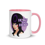 Debut garment mockup | How's Your Head? (Mug) | Pink