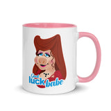 Debut garment mockup | Good Luck Babe (Mug) | Pink