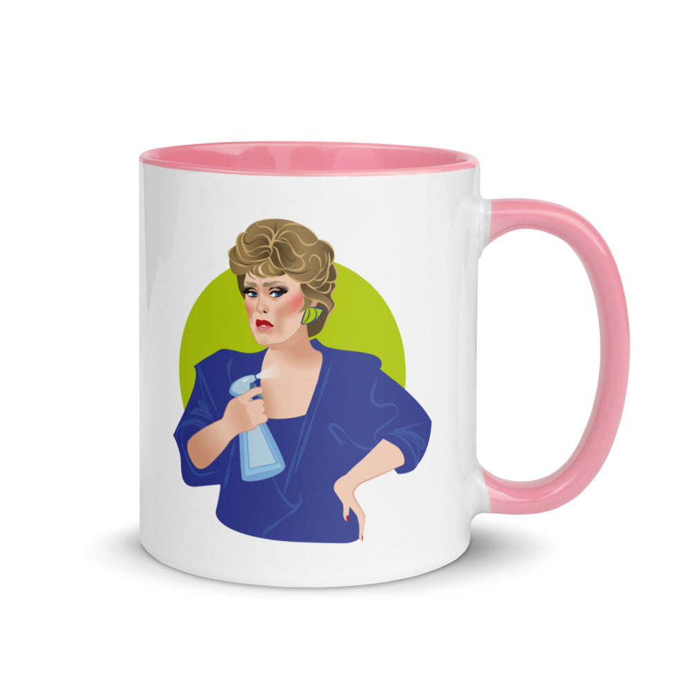 Debut garment mockup | Flames of Desire (Mug) | Pink