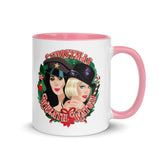 Debut garment mockup | Christmas Wreath Watusi (Mug) | Pink