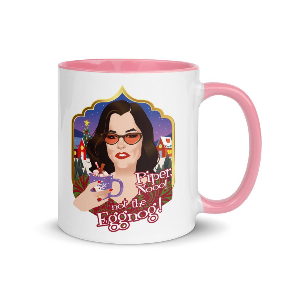 Debut garment mockup | Piper Not the Eggnog! (Mug) | Pink