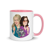 Debut garment mockup | These Gays Love Us (Mug) | Pink