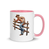 Debut garment mockup | Giddy Up (Mug) | Pink