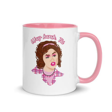 Debut garment mockup | Way Harsh (Mug) | Pink
