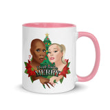 Debut garment mockup | I Hope You're Merry (Mug) | Pink