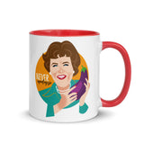 Debut garment mockup | Never Apologize (Mug) | Red