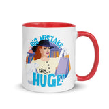 Debut garment mockup | Big Mistake (Mug) | Red