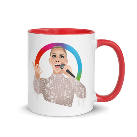 Debut garment mockup | Hymne à l’amour (Mug) | Red