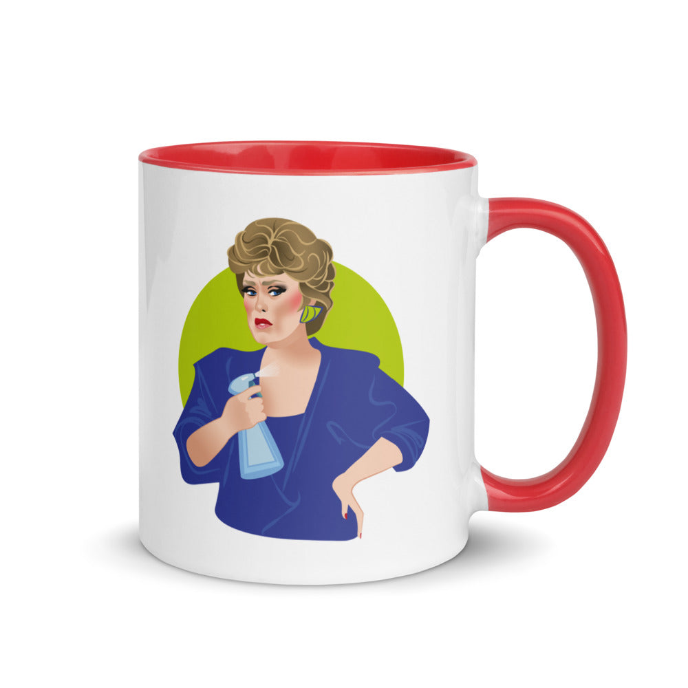 Debut garment mockup | Flames of Desire (Mug) | Red