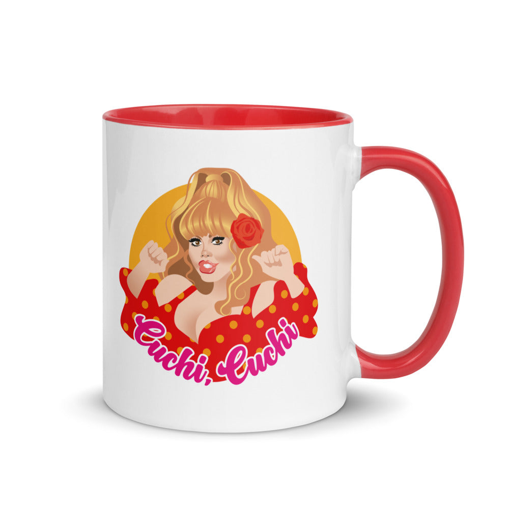 Debut garment mockup | Cuchi Cuchi (Mug) | Red