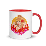 Debut garment mockup | Cuchi Cuchi (Mug) | Red