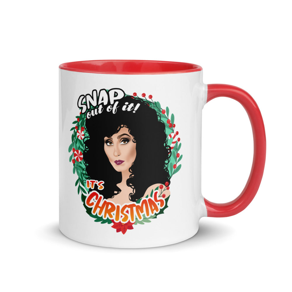 Debut garment mockup | Snap Out of It It's Xmas (Mug) | Red