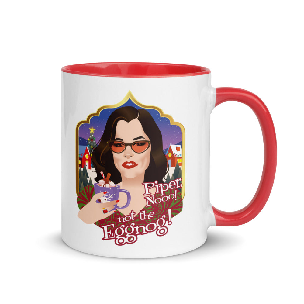 Debut garment mockup | Piper Not the Eggnog! (Mug) | Red