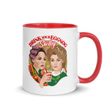 Debut garment mockup | Drink Your Eggnog Shelby (Mug) | Red
