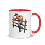 Debut garment mockup | Giddy Up (Mug) | Red